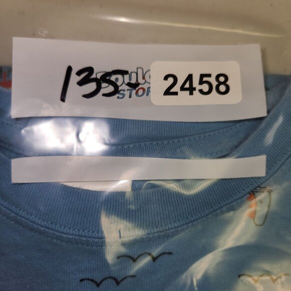 Hanna Andersson Boy Blue Volcano & Dinosaur Organic Cotton T-Shirt US 8 2458 - Picture 5 of 5